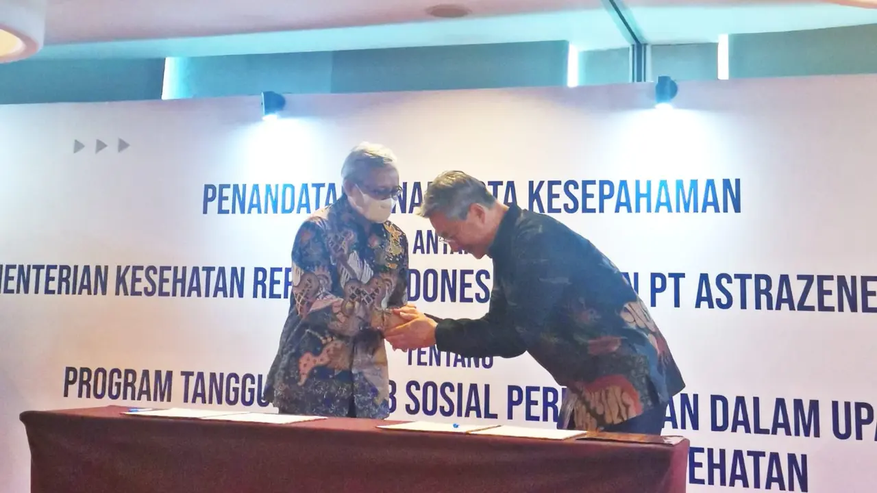Penandatangan Nota Kesepahaman antara Kemenkes RI dan PT AstraZeneca Indonesia