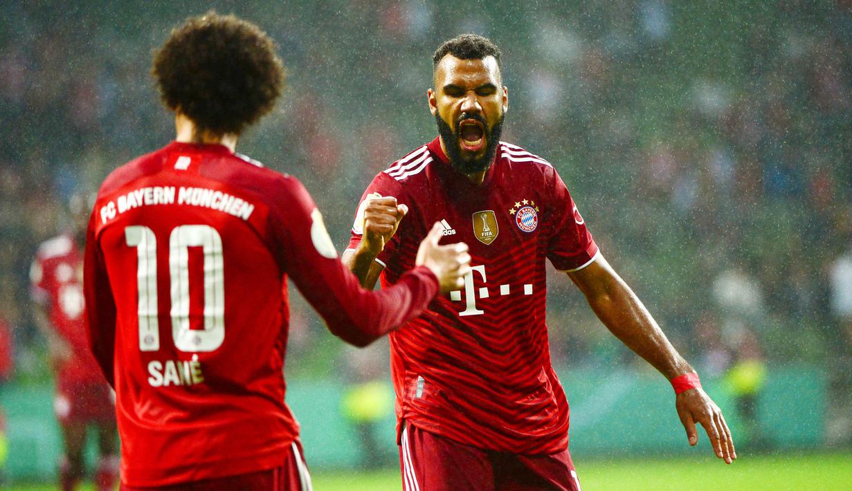 Eric Maxim Choupo-Moting menjadi bintang kemenangan Bayern dengan memborong empat gol, sedangkan bintang muda Jamal Musiala turut menyumbang dua gol. (Foto: AFP/Patrik Stollarz)