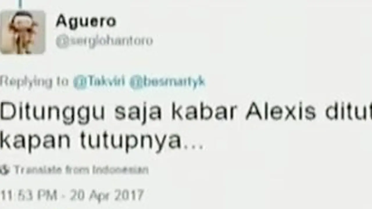 Menunggu Janji Anies Tutup Alexis