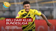 Berita video spotlight yang membahas tentang empat pembelian Manchester United dari klub Bundesliga sebelum Jadon Sancho.