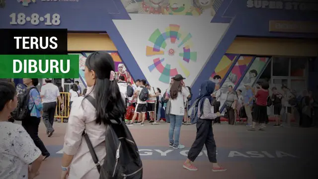 Berita video tentang merchandise di store Asian Games 2018 yang terus diburu masyarakat yang datang ke GBK, Jakarta.