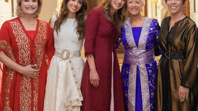 Putri Iman dari Yordania saat pesta henna