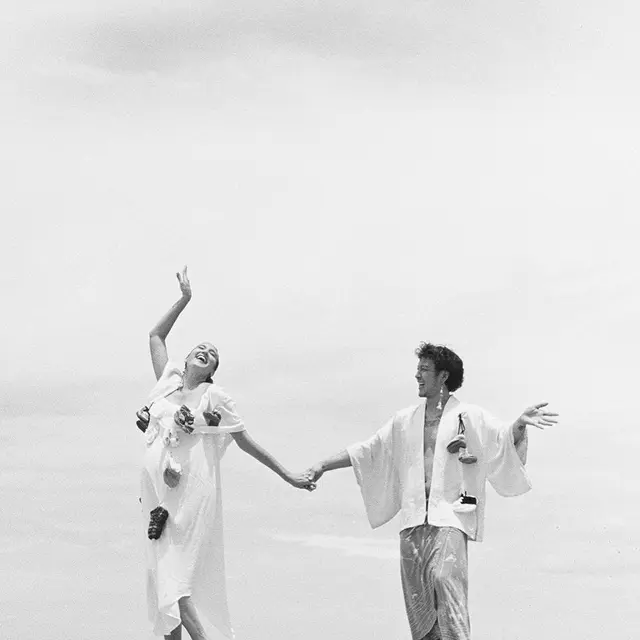 Dimas Anggara dan Nadine Chandrawinata