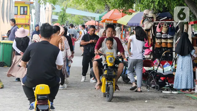 Pantai Lagoon Ancol Masih Jadi Lokasi Favorit Warga Habiskan Libur Panjang