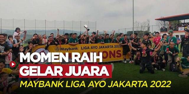 VIDEO: Momen Selebrasi Jugador FC dan Kalibata FC di Maybank Liga Ayo Jakarta 2022