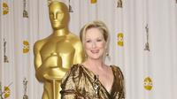 Meryl Streep 19 kali jadi nominator dan tiga kali meraih Oscar