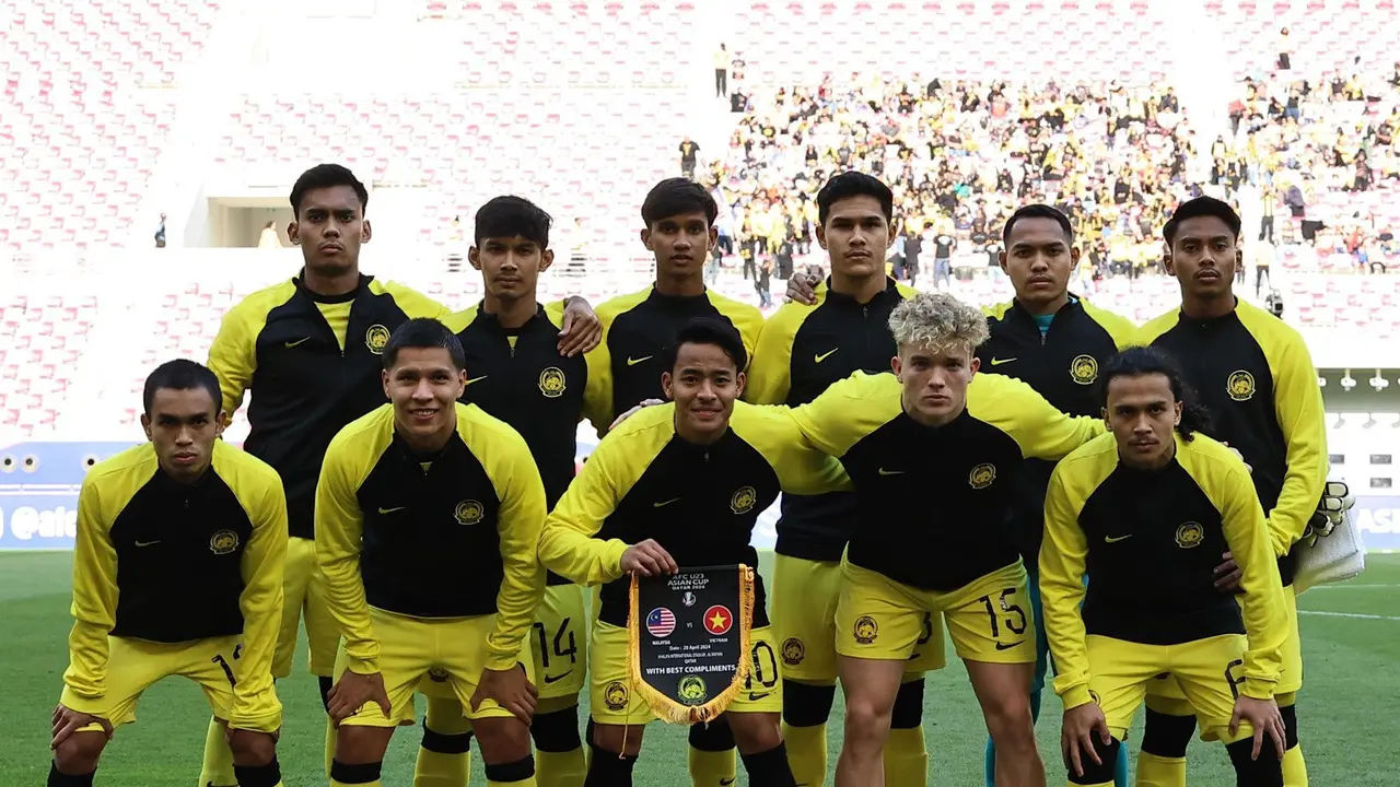 FOTO Timnas Malaysia U-23 di Piala Asia U-23 2024
