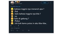 Plesetan Netizen Soal Gabungan Kata Bahasa Inggris ini Bikin Tepok Jidat (sumber:Twitter/@nattashaaullia)