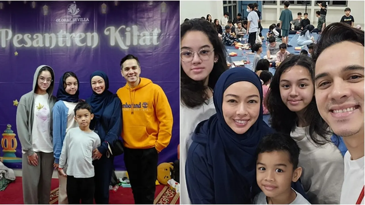 6 Potret Rionaldo Stockhorst Dampingi Anak-Anak Pesantren Kilat di Sekolah