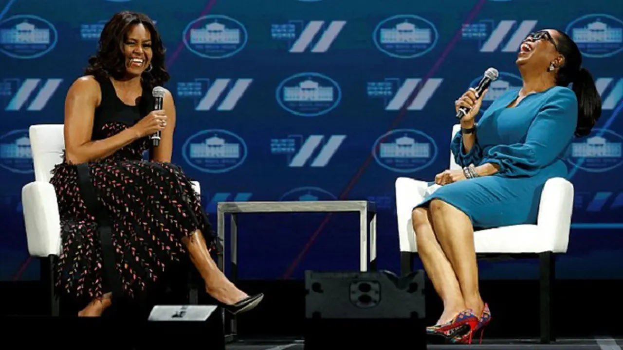 Michelle Obama dan Oprah Winfrey
