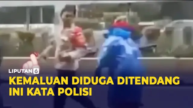 VIDEO: Viral Petugas diduga Tendang Kemaluan Emak-Emak, ini Kata Polisi