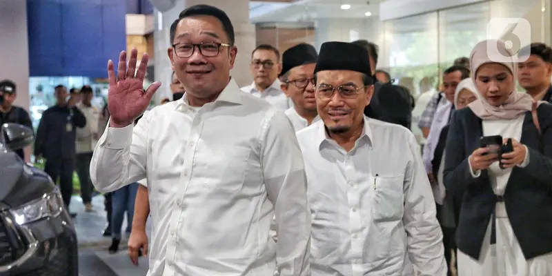 Tampil Kompak, Ridwan Kamil dan Suswono Siap Jalani Pemeriksaan Kesehatan