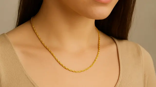 Kalung Emas Model Singapur 3-5 Gram Terbaru/Ilustrasi gambar oleh AI