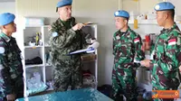 Staf Sektor Timur UNIFIL Periksa Kebersihan Lingkungan