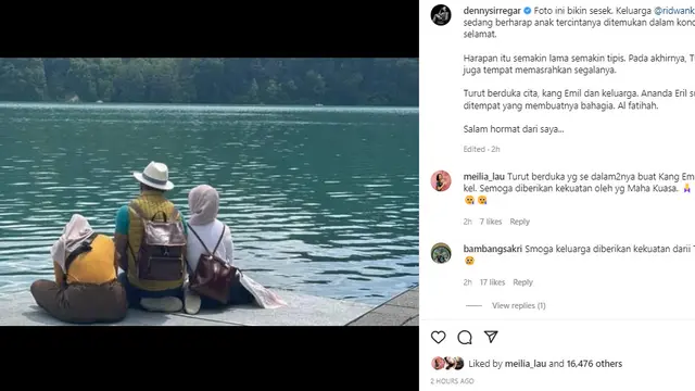 6 Ucapan Duka Selebriti Usai Eril Dinyatakan Meninggal, Hengky Kurniawan Ikut Sholat Ghaib