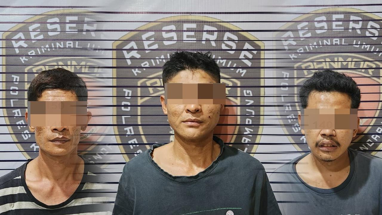 Ketiga pelaku spesialis pencurian sepeda motor bersenpi diamankan Satreskrim Polresta Bandar Lampung. Foto : (Istimewa)