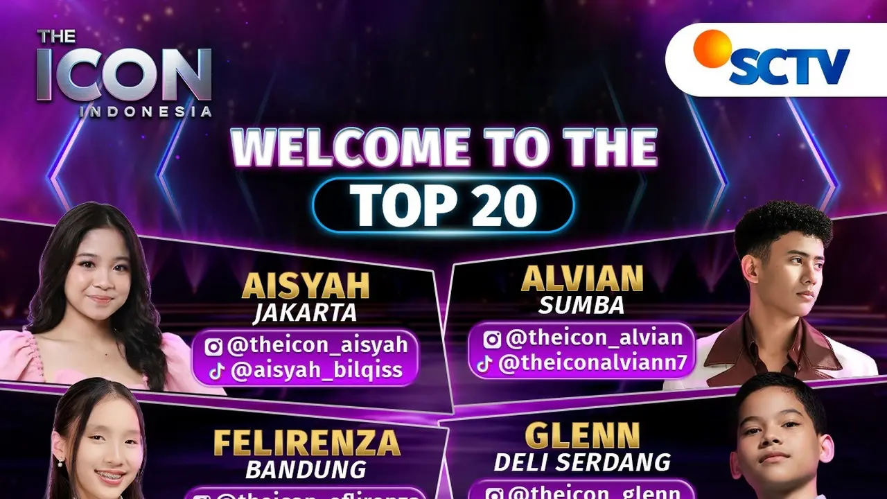 20 Kontestan di The Icon Indonesia. Dok. SCTV