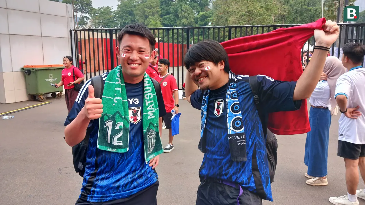 Suporter Timnas Jepang - Timnas Indonesia Vs Timnas Jepang di Kualifikasi Piala Dunia 2026