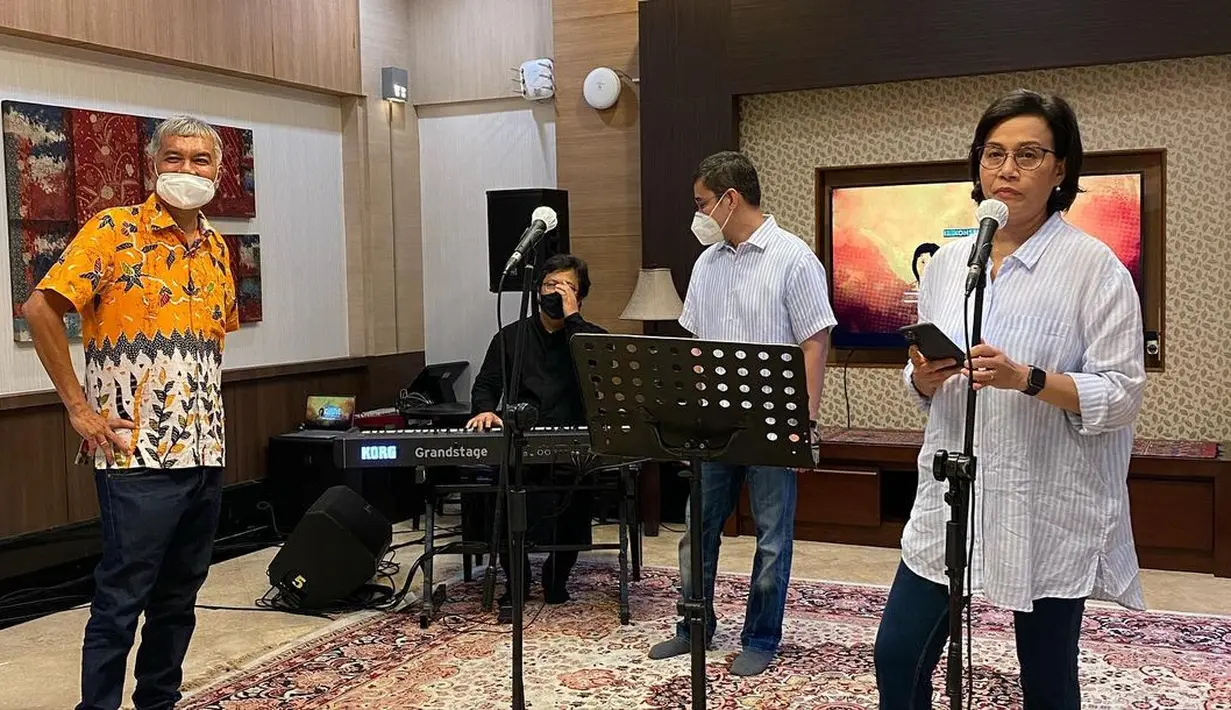 Sri Mulyani dan Once Mekel (Instagram/smindrawati)