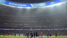 Penampakan stadion markas Atletico Madrid, Metropolitano, di sebuah malam Liga Champions. (Javier SORIANO / AFP)