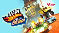 Saksikan Team Hot Wheels: Build The Epic Race dengan dubbing Indo di Vidio. (Dok.Vidio)