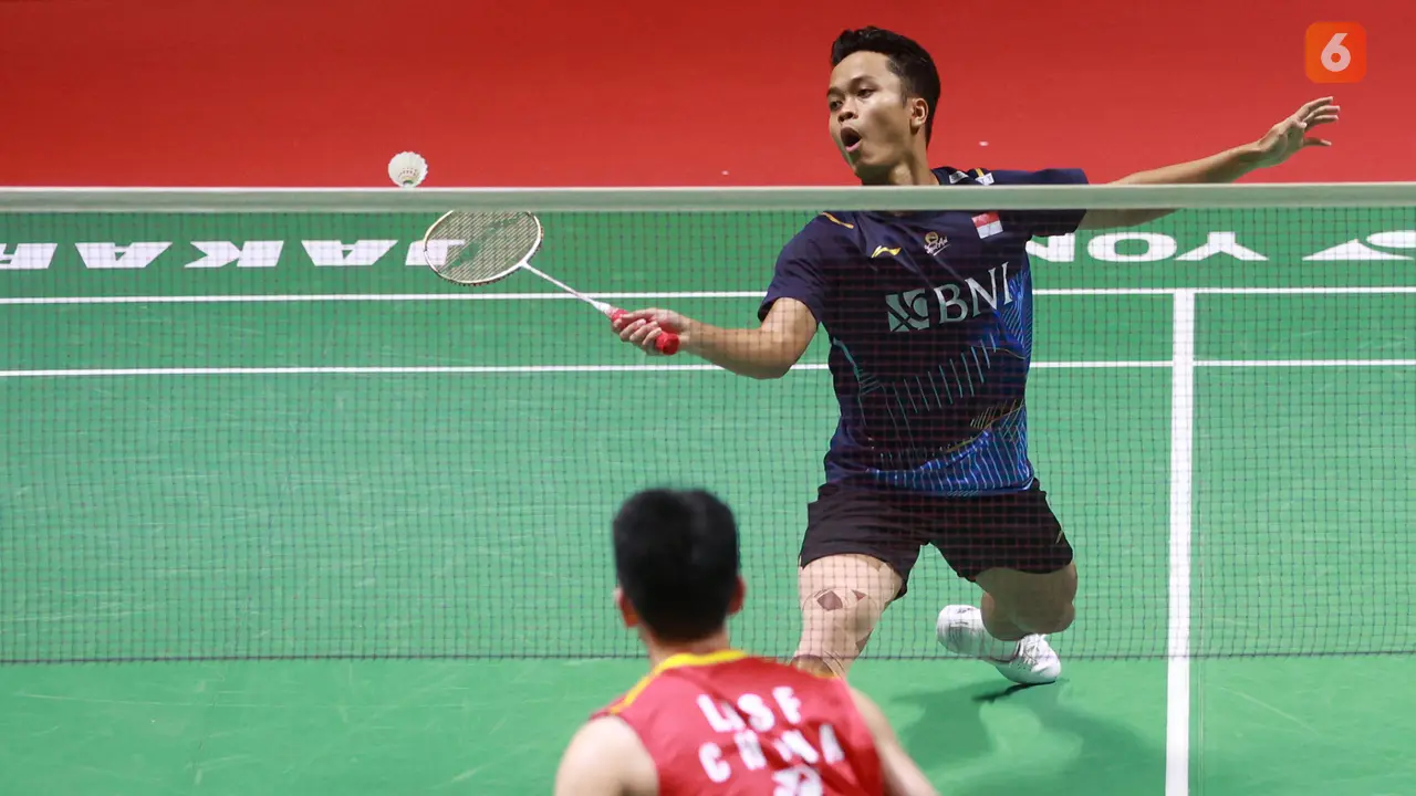 Foto: Ditonton Presiden Jokowi, Anthony Sinisuka Ginting Lolos ke Final Indonesia Open 2023
