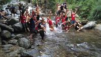 Peserta Amazing Journey Healthy Adventure Camp di Curug Putri Kencana, Bogor (Foto: Benedikta Desideria/Liputan6.com)