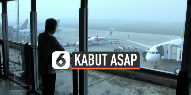 VIDEO: Bandara Palembang Kembali Diselimuti Kabut Asap