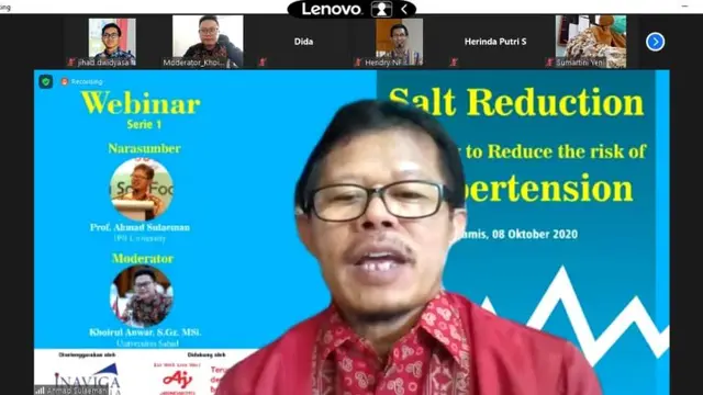 Pengurangan Asupan Garam untuk Kurangi Resiko Hipertensi dan Meningkatkan Sistem Imun