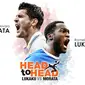 Head to Head Lukaku Vs Morata (Liputan6.com/Abdillah)