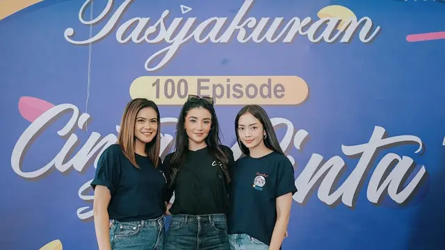 Sinetron Cinta Setelah Cinta gelar tasyakuran 100 episode (Foto: Instagram @indahindriana)
