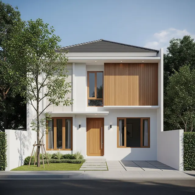 Rumah Panggang Pe Modern (AI Generated)