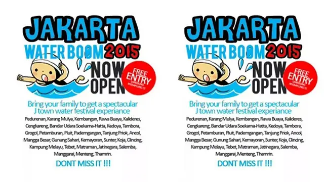 Meme banjir Waterboom