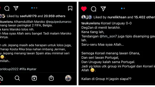 Teuku Wisnu Girang Korea Selatan dan Jepang Lolos Babak 16 Besar Piala Dunia 2022, Berharap Bisa Lanjut ke Perempat Final