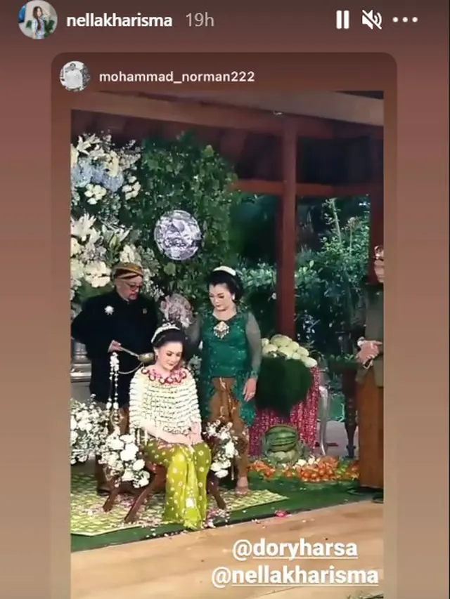 7 Momen Prosesi Tingkeban Nella Kharisma, Menawan dengan Balutan Adat Jawa