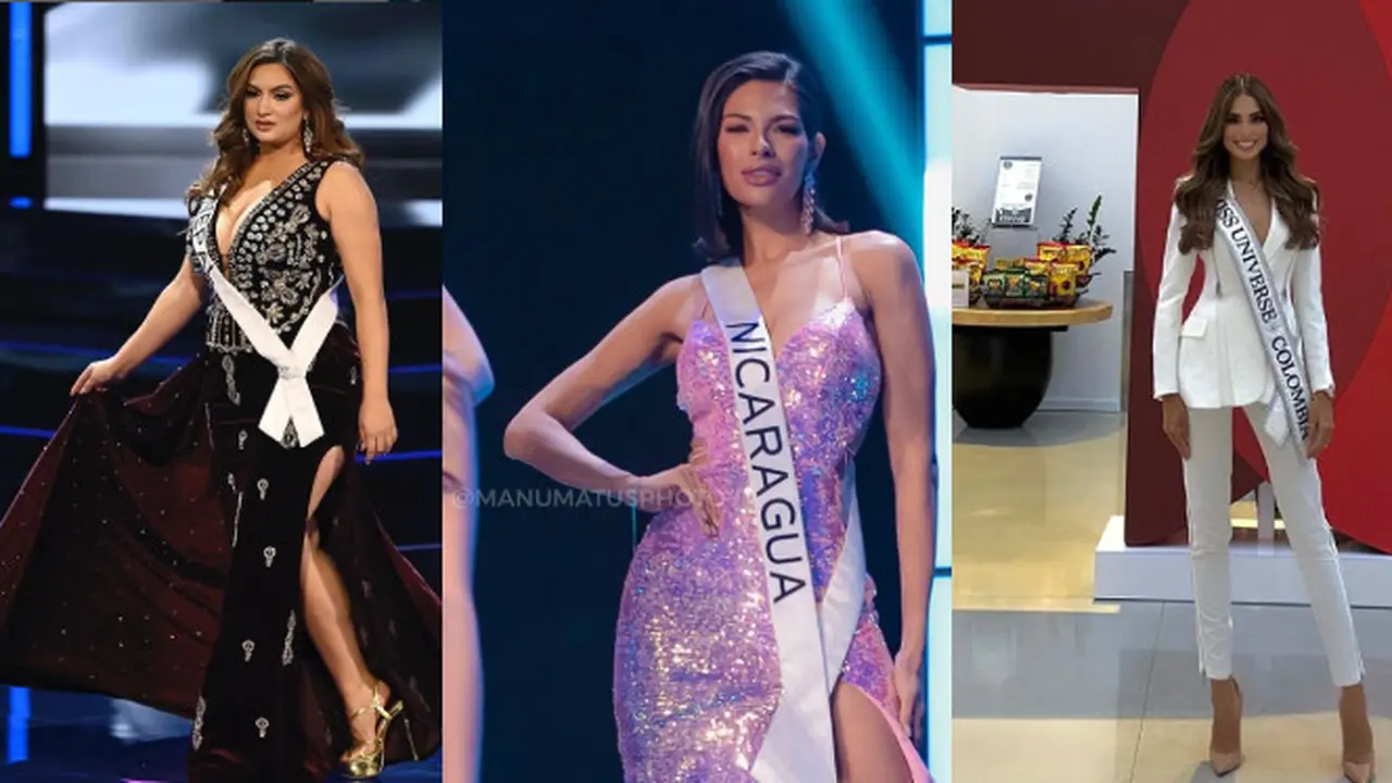 Deretan Kontestan Miss Universe 2023 yang Berhasil Cetak Sejarah. Jane Dipika Garret Kontestan Berukuran Plus (Kiri), Sheynnis Palacios Miss Universe Baru dari Nicaragua (Tengah), dan Camila Avella Sudah Menikah dan Punya Anak (Kanan)