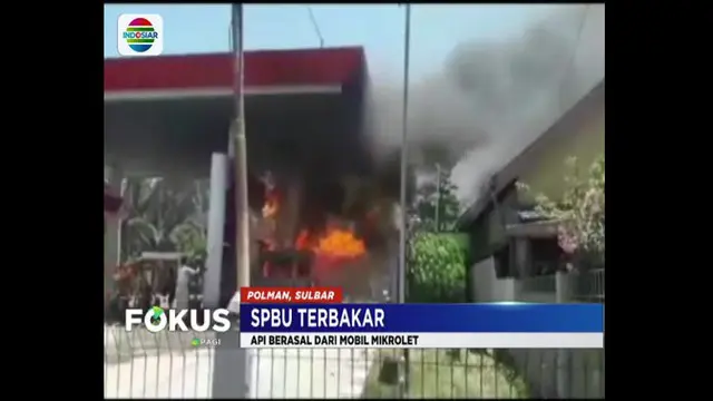 SPBU di Polewali Mandar Terbakar, Sopir Mikrolet Terluka