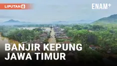 Banjir Trenggalek Bikin Jalanan Hancur