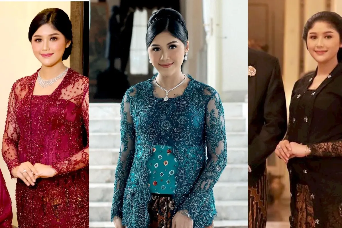 6 Pesona Erina Gudono Kenakan Kebaya Kutubaru saat Hamil, Aura Bumil Semakin Menyala
