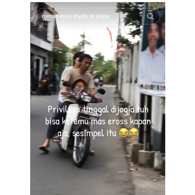 Viral Kesederhaan Eross SO7 dan Istri Jalan Kaki Ambil Servisan Motor, Ini 6 Momennya