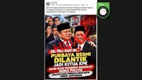 Cek Fakta: Hoaks Purbaya Yudhi Sadewa Dilantik Menjadi Ketua KPK
