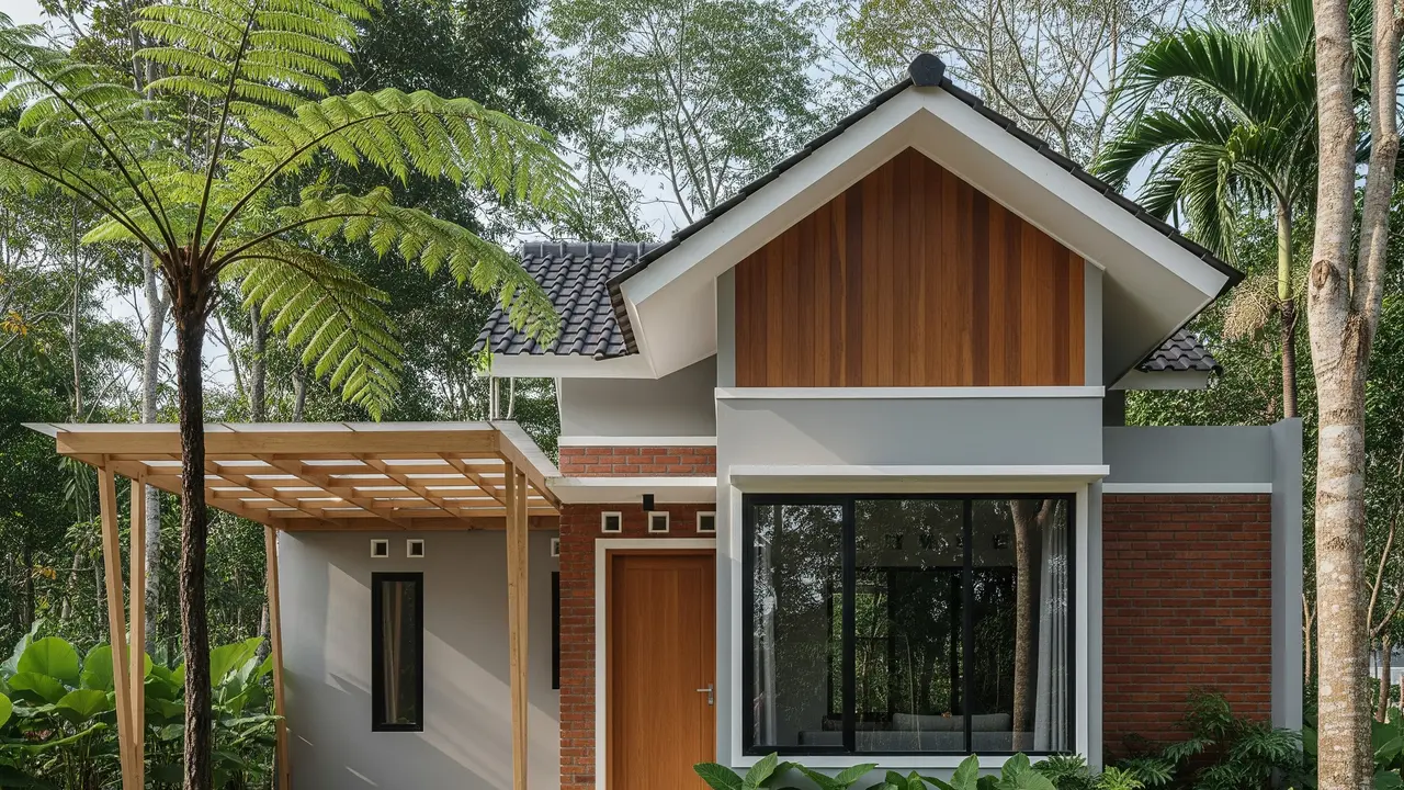 Model Rumah 8x10 di Desa