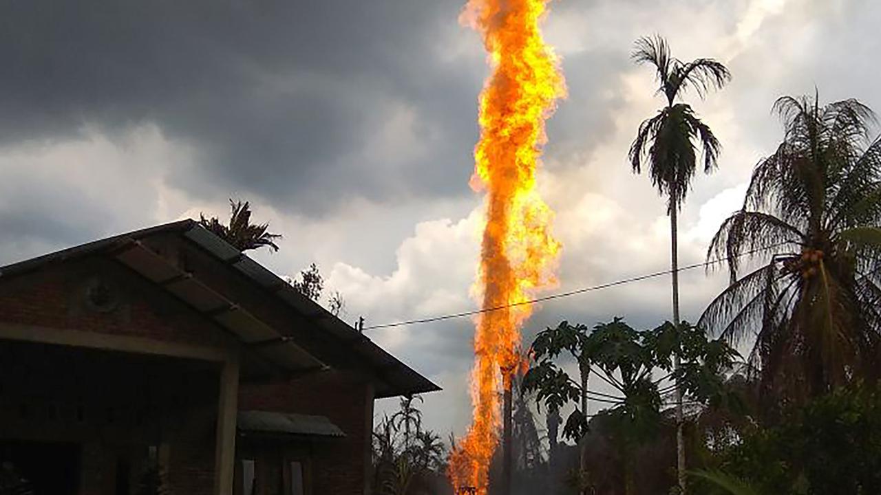 Sumur Minyak di Aceh Timur Meledak