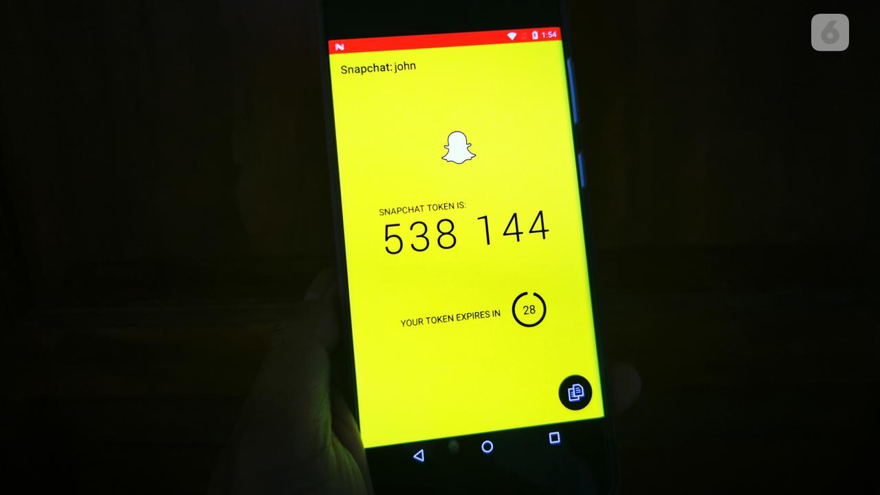 Ilustrasi aplikasi two-factor-authentication (2FA) Authy.