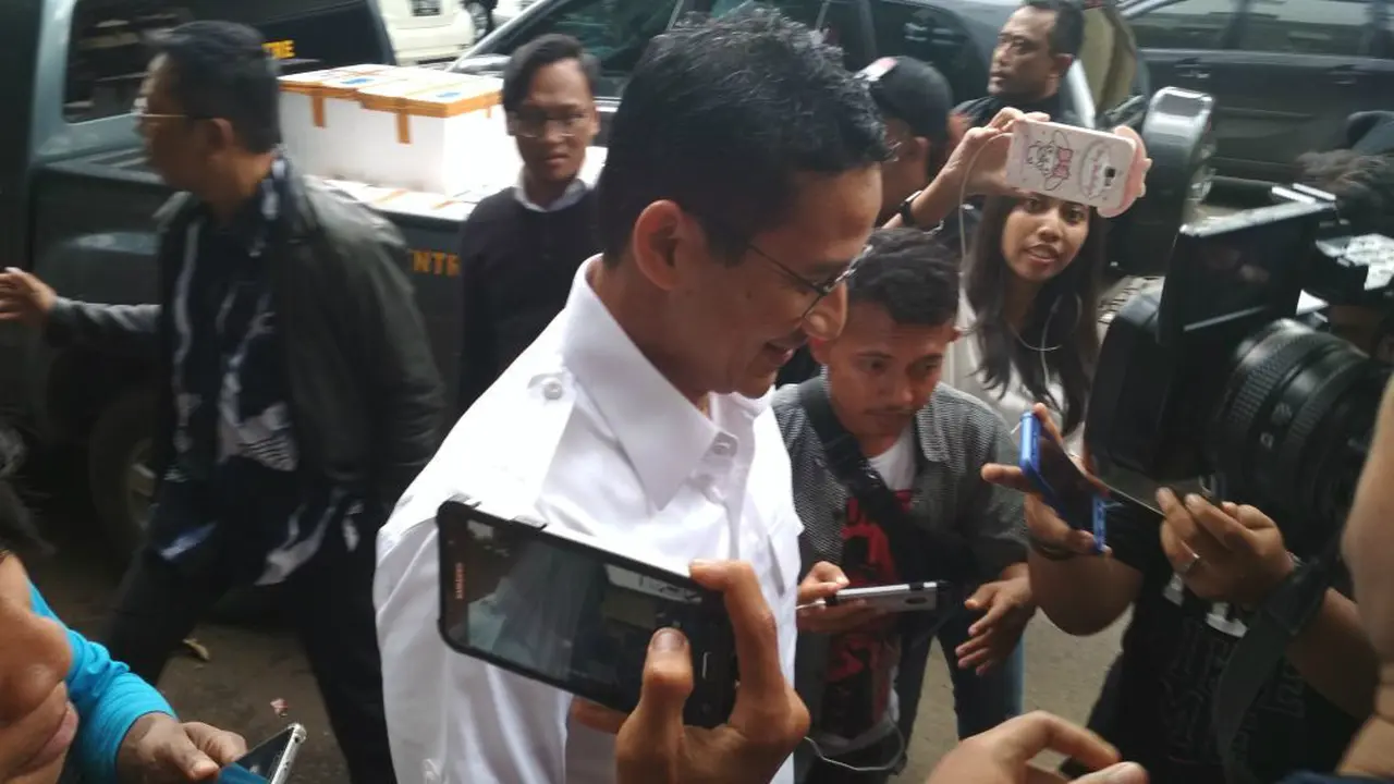 Sandiaga Uno memenuhi panggilan Polda Metro Jaya