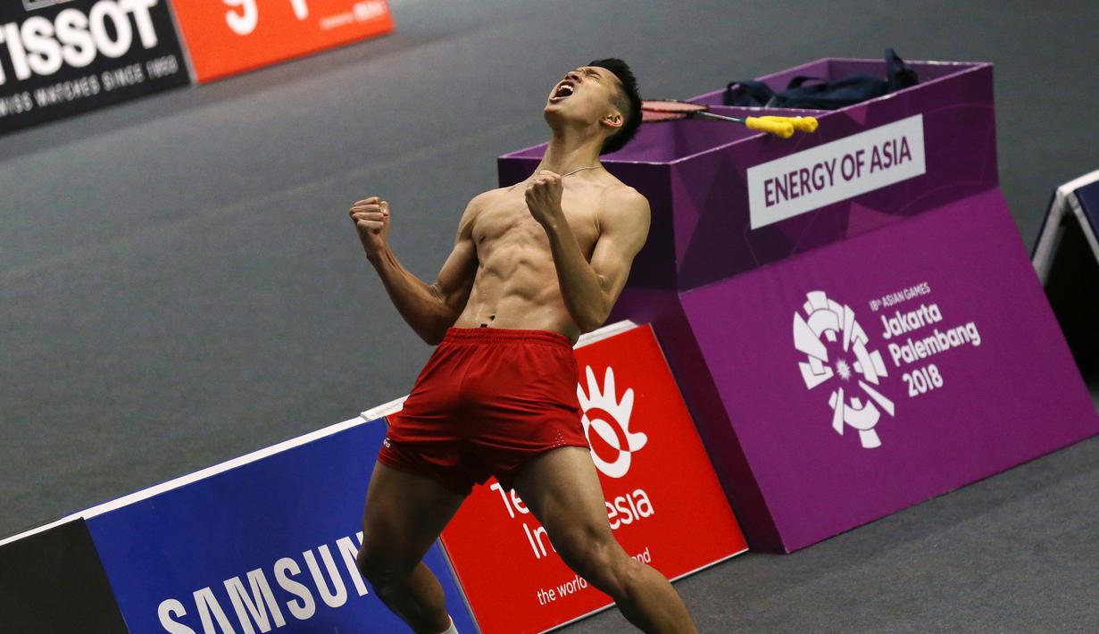 FOTO: Selebrasi Buka Baju Jonatan Christie Bikin Heboh ...