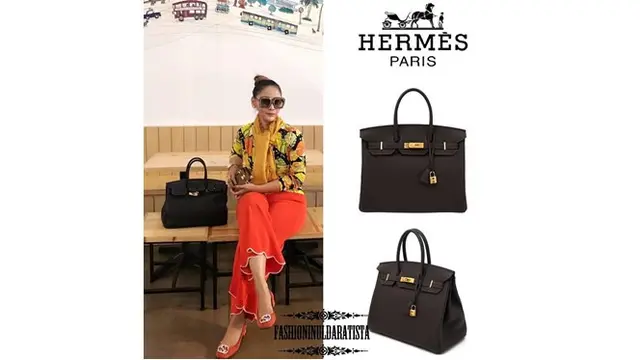Harga tas simpel warna hitam merek Hermes milik Inul Daratista ini ditaksir harga Rp 288,5 juta.