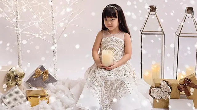 6 Pemotretan Gempi Bertema Natal, Aksinya Lucu dan Bikin Gemas