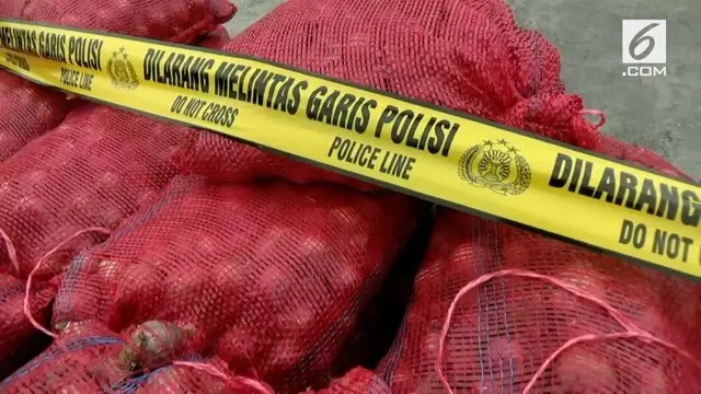 VIDEO: 10 Ton Bawang Merah Selundupan Disita Polisi