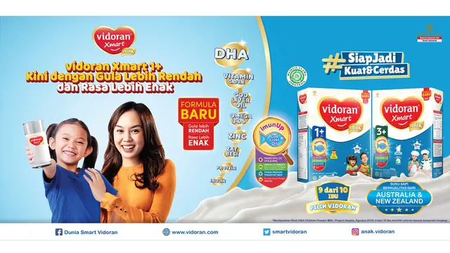 Optimalkan Tumbuh Kembang Anak di Masa Golden Age, Pastikan Asupan Nutrisinya Maksimal bersama vidoran Xmart